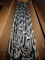 Câble ADSS pour poteau de télécommunications et ISP, avec attache de tirage en acier galvanisé pour extrémité fixe 1/7 3/6, raccords de puissance et attache de tirage pour extrémité fixe