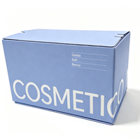 Boîte d'expédition écologique recyclable sur mesure, carton imprimé à fermeture éclair facile à décoller, emballage en carton pour envoi postal, boîte à déchirer