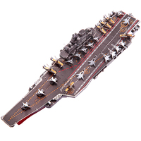 Piececool HP056-KSR PLAN LIAONING CV-16 Kit de Modélisme 3D en Métal Haute Précision Porte-avions pour Adultes