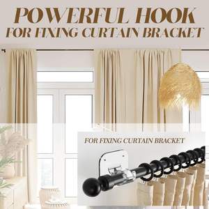 Soportes Telescópicos Adhesivos Sin Perforaciones para Cortinas de Ducha, Toallas y Cortinas de Puerta, Incluye Ganchos - Product Image 4