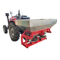 Épandeur d'engrais agricole en acier inoxydable 500L 1000L pour tracteur