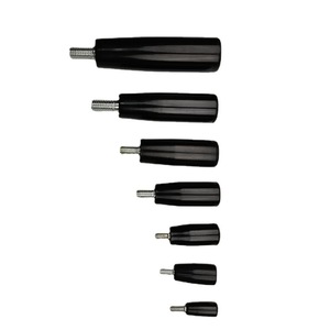 Black Bakelite Handwheel Handles 50mm Height Non Rotating <b>Machine</b> <b>Tool</b> <b>Accessory</b> Fixed Turn Handle - Product Image 1