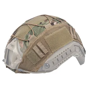 Tactical Helmet Cover Outdoor Protective Camouflage Fast Helmets Cover With Elastic Cord Nylon Breathable Cloth Helmet Covers