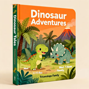 Livre d'histoire de dinosaures personnalisé pour enfants, journal d'impression pour l'éducation des enfants - Product Image 2