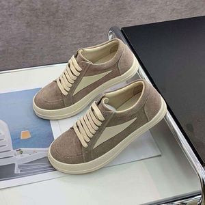 Zapatillas de Alta Calidad con Suela Gruesa, Retro, de Gamuza, de Corte Bajo, que Aumentan la Altura, Casuales, Antideslizantes y Resistentes al Desgaste - Product Image 4