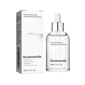 Acide nicotinique Essence pour le visage Éclaircir la marque d'acné hydratante et hydratante Contractions des pores Blanchiment de la peau Essence de beauté