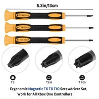 Kit de 7 tournevis Torx T8 T6 T10 pour la réparation des manettes Xbox One/360/PS3/PS4