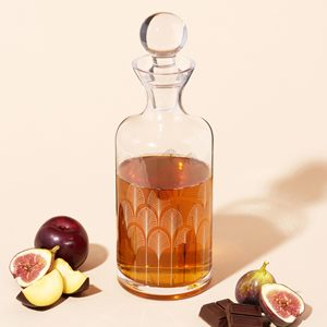 Decantador de Whisky de Cristal Viski Deco, Tapón para Botella de Vino Tinto, <span class=keywords><strong>Bourbon</strong></span>, Vodka y Licores, Regalo Perfecto para Hombres, Cristalería Elegante para el Hogar y Bar - Product Image 2