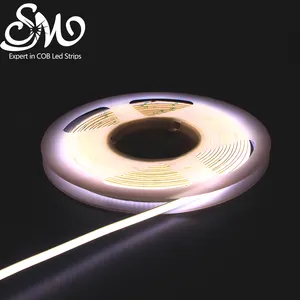 High Quality 5 meter 12V 24V Flexible Led Rope Cob Led Strip Light 12V 24V led strip