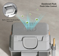 XiaoMiao Tech Bac à litière XXL en acier inoxydable facile à nettoyer, bac à litière extra large pour chats de grande taille et maisons à plusieurs chats
