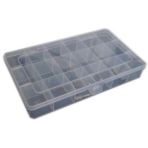 Plastic <b>Storage</b> <b>Box</b> 18 Compartment Organized <b>Tool</b> Container For Small Parts And Accessories - Product Image 1