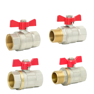 วาล์วบอลทองเหลืองทนความร้อนสูงแบบแมนนวลจากโรงงาน C-Way พร้อมหัวจับและซีล PTFE สำหรับอุตสาหกรรมน้ำมันและก๊าซ (OEM) - Product Image 1