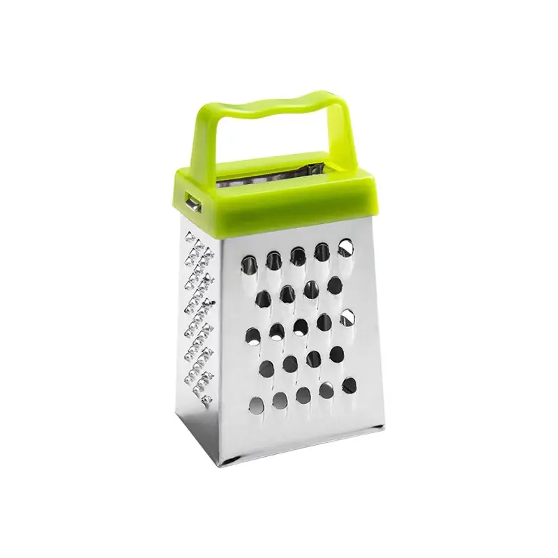 Ot-venta de herramientas de cocina, mini rallador de queso para verduras con caja de acero inoxidable de 4 lados