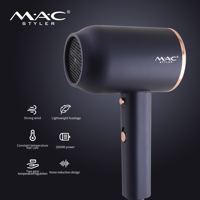 Sèche-cheveux ionique professionnel Pro+ 110000 tr/min, moteur DC haute vitesse, plusieurs vitesses, bouton de refroidissement, utilisation domestique et hôtelière, faible bruit