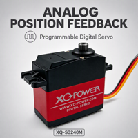 Servomoteur numérique XQ-POWER XQ-S3240M pour bras robotisé, 40KG, engrenage en titane, étanche, couple élevé, pour voiture RC, crawler RC, 6.8V