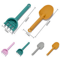 Jouets de plage en silicone pour enfants certifiés CE/CPC, promotion estivale, sans BPA, pelles à sable portables, jouets de plage d'été