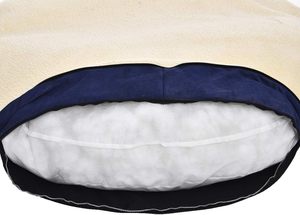 Cama Básica para Mascotas con Cubierta Extraíble Tipo Cueva, de Franela, Algodón y Felpa, Cálida y Cómoda - Product Image 3