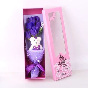 Ricco gioiello di san valentino creativo fatto a mano moderno alla moda sapone fiori Bouquet regalo scatola per fidanzata/moglie maschio - Product Image 5
