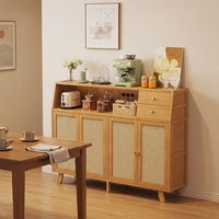 Buffet de cuisine en bois avec rangement, design moderne et minimaliste, multifonctionnel pour la maison, salon et salle à manger