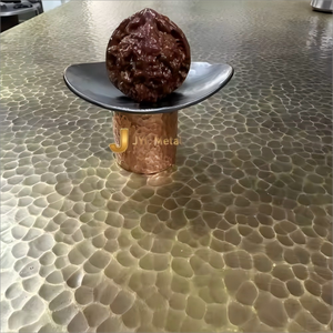 Panneaux muraux décoratifs en acier inoxydable de la série 300, martelés à la main, couleur et taille personnalisées EX302, pour la décoration intérieure, 0,5-3,0 mm - Product Image 5