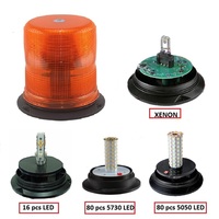 Hochintensives Weißes Notfall-Blitzlicht 4"/6" PC-Lampengehäuse Xenon-Spiralröhre Stroboskoplampe Bergbau Schwerlast-LKW Warnleuchte
