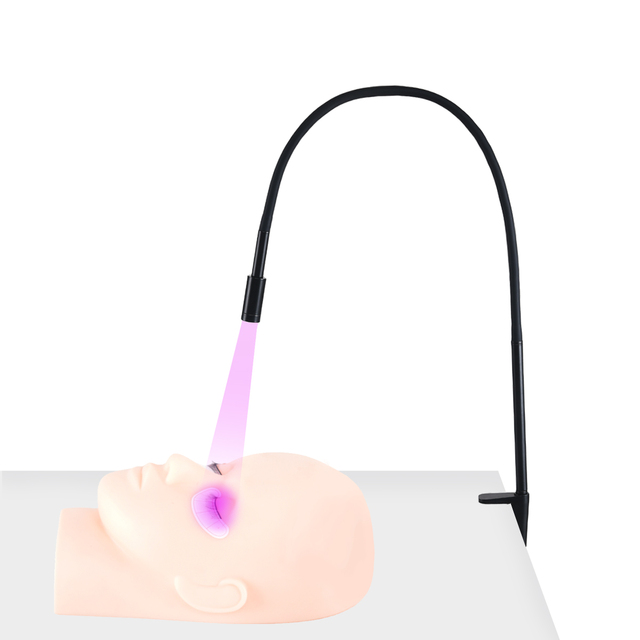 Desktop UV LED Eyelash Lamp Adjustable Quick Curing Lash Glue Lamp for Lash Extensions Beauty Salon Tool