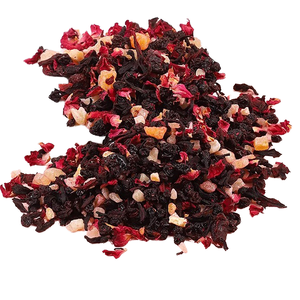 Té de Hojas Sueltas Secas de Primera Calidad con Sabor a Frutas Mixtas de Cereza y Rosa Orgánicas, Recién Procesado, Saludable, HP Valia, 1 kg a Granel/Bolsa/Caja - Product Image 1