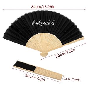 Éventail pliable compact personnalisé avec logo et marque imprimés pour événements d'entreprise, célébrations de vacances et décoration de mariage - Product Image 5