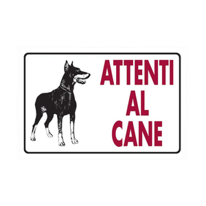 PANNEAU 'ATTENTION AU CHIEN' 20x30 cm - Product Image 1