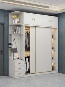 Armadio in Legno con Porte Scorrevoli, Guardaroba Mobile per Camera da Letto, Prezzo di Fabbrica - Product Image 3