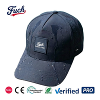 Casquette de baseball imperméable pour sports de plein air, respirante, perforée au laser, avec patch en caoutchouc personnalisé, vente en gros OEM