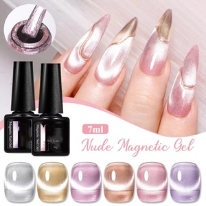 Esmalte de Uñas Magnético con Purpurina Plateada Efecto Agua, Semipermanente, para Diseño de Uñas UV/LED - Product Image 1