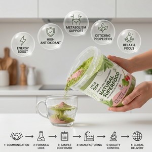 Lait de boulangerie aromatisé à la fraise, biologique, végétalien, certifié Halal ISO, pour adultes, marque privée, MOQ flexible, superaliment naturel, usine - Product Image 2