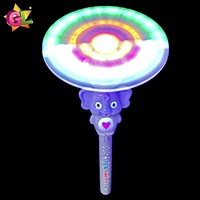 Produit Tendance 2026 : Moulin à Vent Lumineux Sonore Animaux (Lion Jaune, Singe Rose, Éléphant Gris) – Jouet en Plastique Clignotant et Rotatif