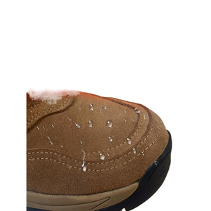 Men's Winter Snow <b>Boots</b> Thickened Warm Wool Mid Heel Front Laces Solid Color Adult Shoes - Product Image 1