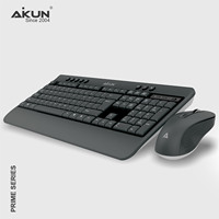 Aikun BT7500X Slim sans fil pour combo 5.0 et 2.4 GHz, ultra fin, prêt pour Windows, prêt pour le bureau, connecte 4 appareils, commutation facile