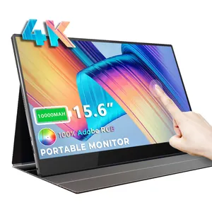 15.6 Inch 4K Touch Screen Met Batterij Hdr Monitor 3840X2160 Type C Smart Draagbare Laptop Monitor Extender voor Ps5 Monitor