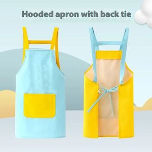 Nuevo Delantal Infantil de Tres Piezas Estampado, Ropa de Pintura para Bebés de Jardín de Infancia, Impermeable y Antimanchas para Tareas Domésticas en la Cocina - Product Image 2