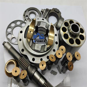 XPower HPV75 HPV105 HPV118 HPV135 Nouveau bloc de cylindre de pompe hydraulique Ensemble de plaque de soupape Piston Chaussure noire pour excavatrice PC60-7 - Product Image 1