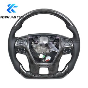 พวงมาลัยรถยนต์คาร์บอนไฟเบอร์อัลคันทาร่าแบบฟอร์จ พร้อมระบบทำความร้อน สำหรับฟอร์ด เรนเจอร์ เอฟ-150 แร็ปเตอร์ เอฟ150 ปี 2015 2016 2017 2018 2019 2020 - Product Image 4
