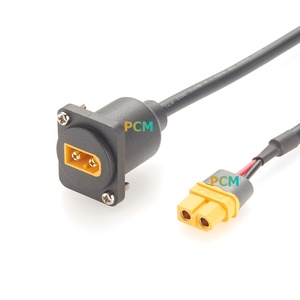 Kabel Panel Mount XT60 Male to Female Seri D 16AWG UL2464 Kabel Ekstensi Daya DC Arus Tinggi untuk Sistem Energi Drone RC EV - Product Image 4