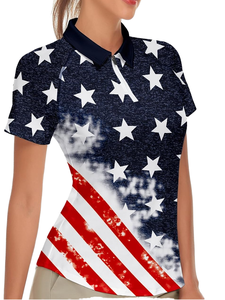 T-shirt tricoté pour femme, bleu clair, à manches courtes, uni, décontracté, séchage rapide, respirant, écologique, idéal pour l'été et le badminton, vente en gros - Product Image 2
