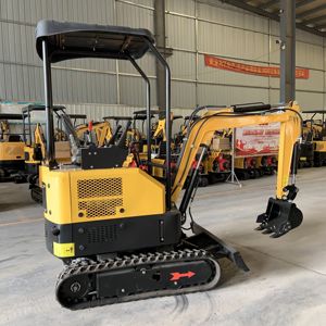 Venta directa de fábrica pequeña excavadora diésel para construcción rural mayor capacidad de cubo trituración eficiente funcionamiento de 1,2 toneladas - Product Image 4