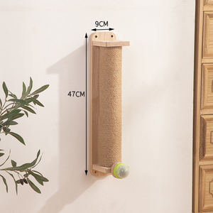Gato Vertical Coçar Placa Sisal De Madeira Sólida Gato Durável Arranhando Post Pet Cat Pet Supplies - Product Image 4