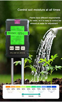 Soil Testing Instrument Soil Moisture Meter Fertile Soil Temperature Soil pH Meter Humidity Six in One Soil Detection Instrument