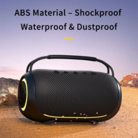 Haut-parleur de karaoké haute puissance, caisson de basses, audio sans fil de haute qualité pour l'extérieur, 40W, haut-parleur Bluetooth pour fête