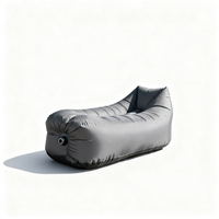 Canapé gonflable d'extérieur moderne et portable avec fonction de massage rafraîchissant inclinable, matelas pneumatique pliable et imperméable pour la plage et le parc