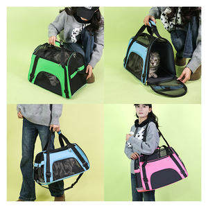 Sac de voyage pour chat de grande capacité avec 4 fenêtres en maille, transporteur souple pour petit chat ou <span class=keywords><strong>chien</strong></span>, transporteur de luxe approuvé par les compagnies aériennes - Product Image 2