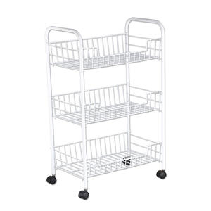 3 टियर मेटल रोलिंग यूटिलिटी कार्ट के लिए 3 टियर मेटल रोलिंग यूटिलिटी कार्ट मल्टी फंक्शनल स्टोरेज कार्ट - Product Image 1