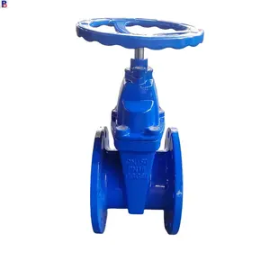 Chinese supplier GGG50 DI BODY SS410 STEM RESILIENT DIN STANDARD RUBBER SEAL GATE VALVE